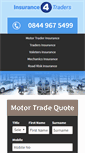Mobile Screenshot of insurance4traders.co.uk